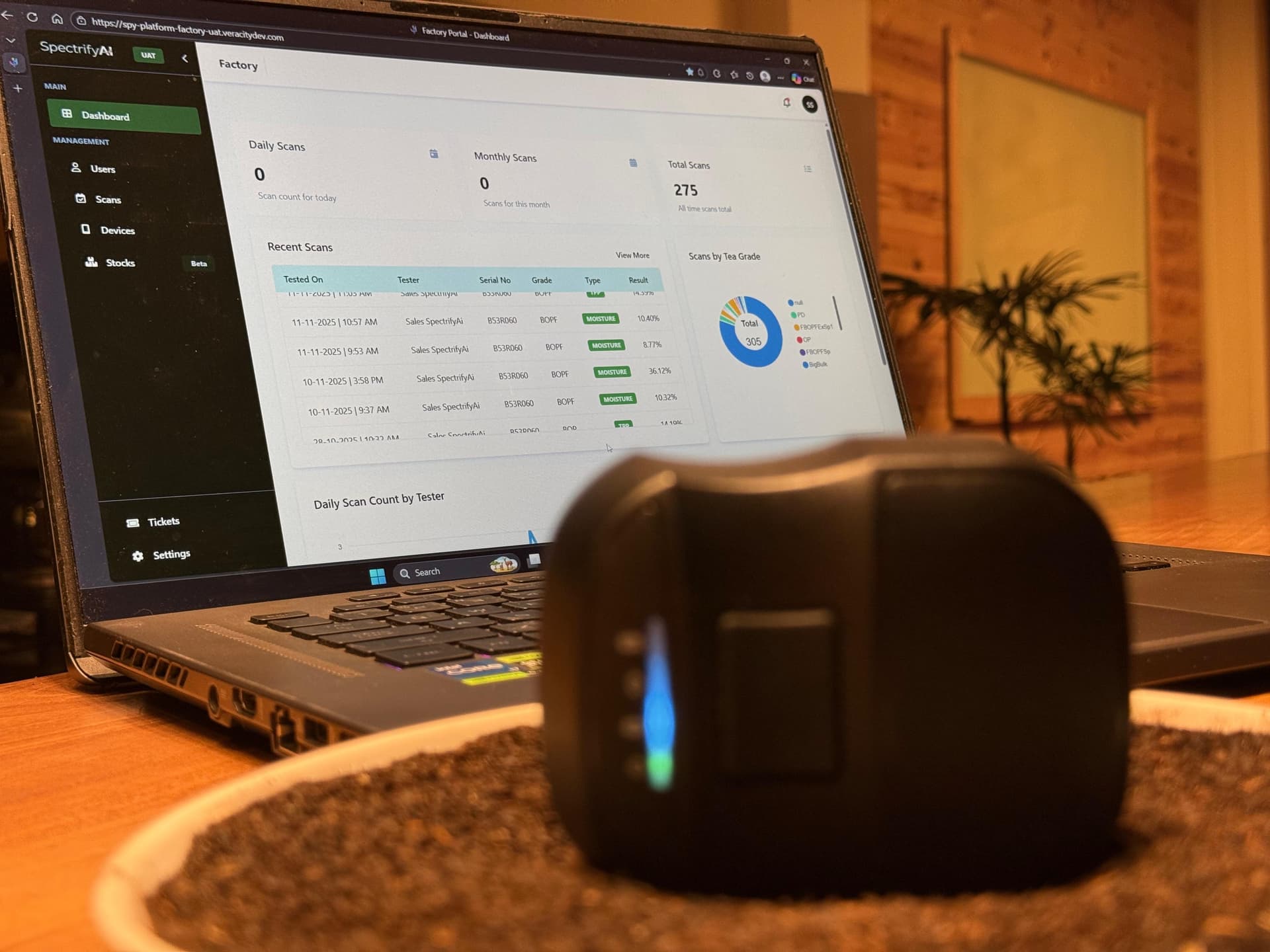 SpectrifyAI deployment across Sri Lanka's tea industry