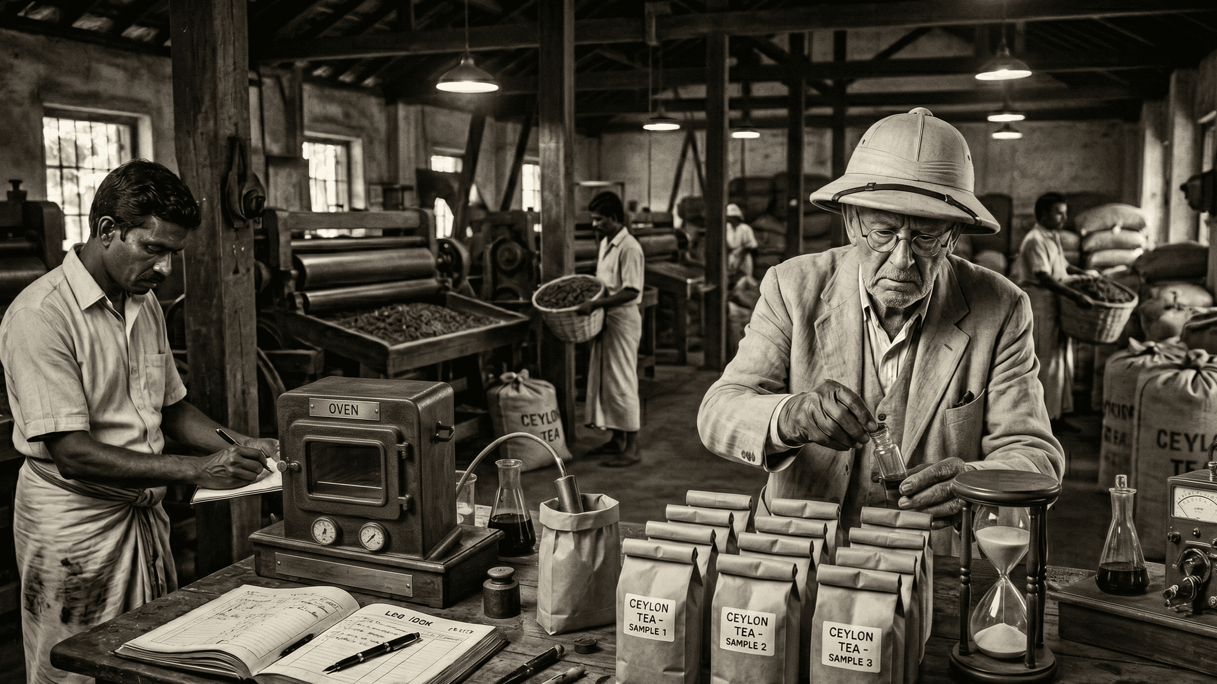 Tea factory floor